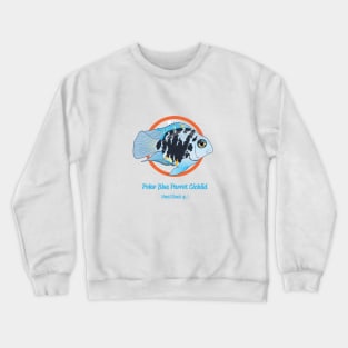 Polar Blue Parrot Cichlid Crewneck Sweatshirt